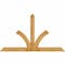 Ekena Millwork Richland Rough Sawn Timber Gable Bracket, Western Red Cedar, 96"W x 56"H x 4"D x 6"F, 14/12 Pitch GBW096X56X0406RIC00RWR - alternate 1